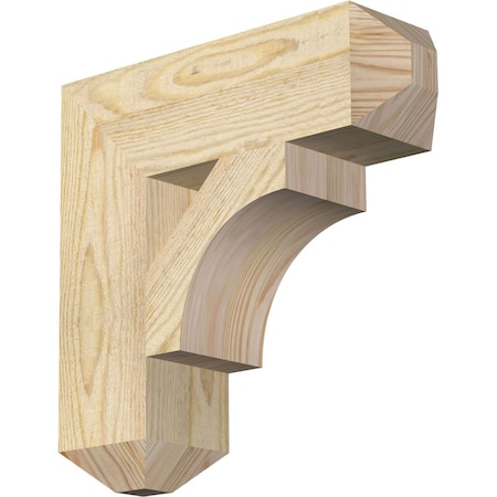 Ekena Millwork Westlake Craftsman Rough Sawn Bracket, Douglas Fir, 4"W x 14"D x 14"H BKT04X14X14WTL04RDF
